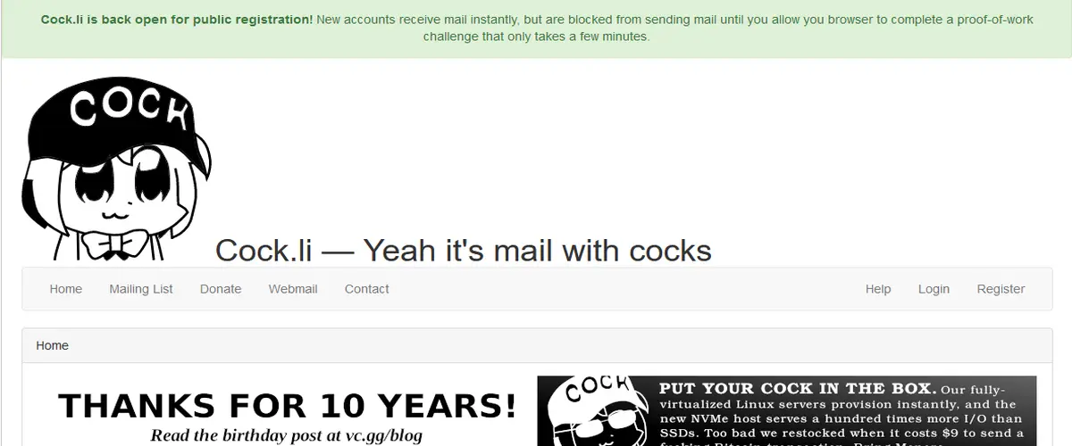 cock.li anonymous email
