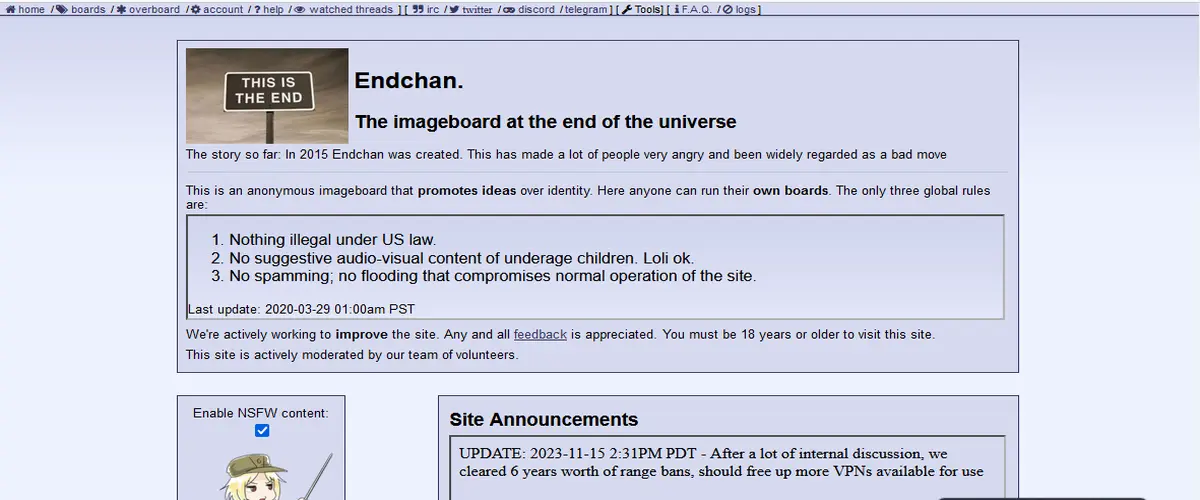 endchan darkweb image board