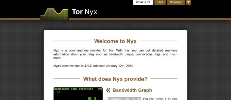 Nyx: Your Comprehensive Command-Line Monitor for Tor
