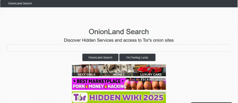 Onionland Darkweb Search Engine