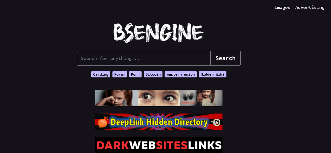 BSEngine darkweb search engine