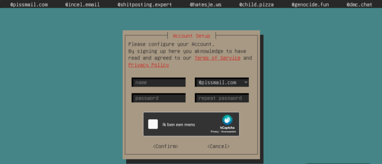 Pissmail DarkWeb Email