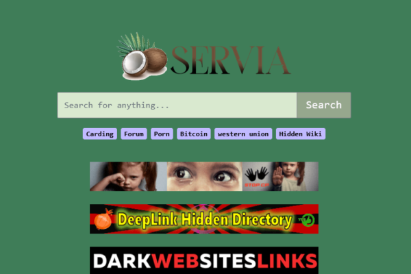Servia Darkweb search engine